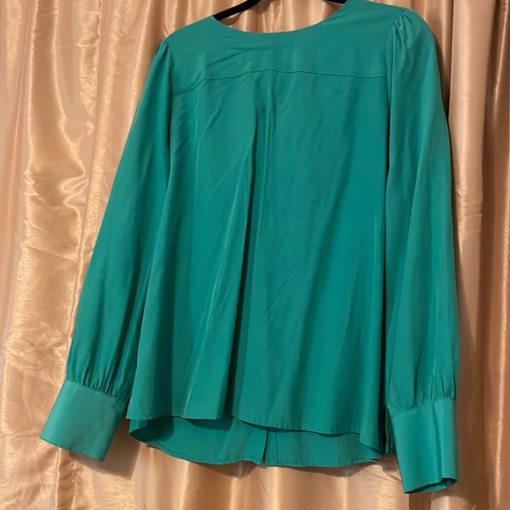 Long; Flowy; Silky Long Sleeve Top by Loft